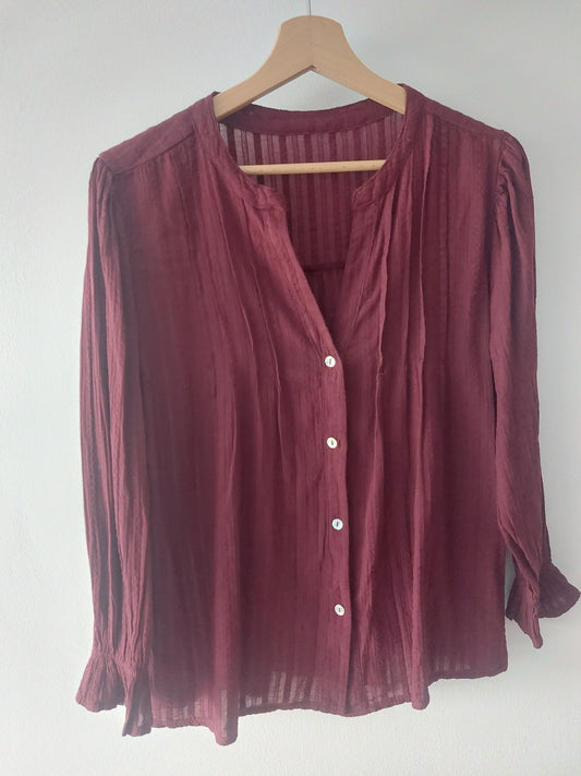 BLUSA BURDEOS